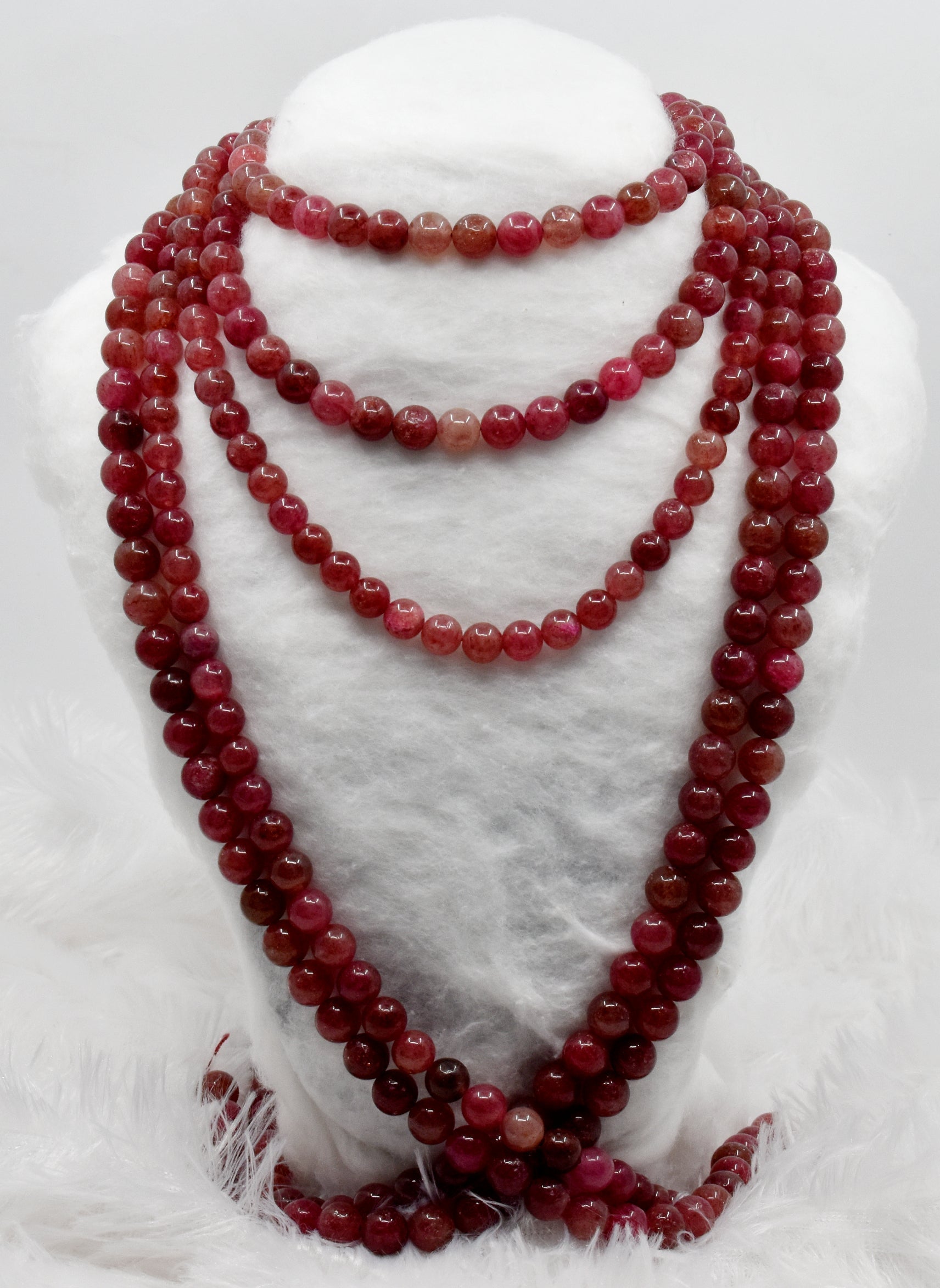Strawberry Quartz Beads, Natural Round Crystal Beads 6mm to 10mm  DestGlow