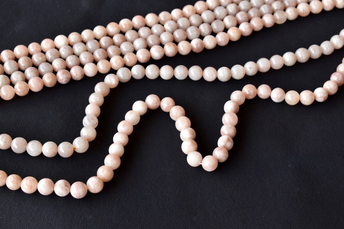 Sunstone Beads, Natural Round Crystal Beads 6mm to 10mm  DestGlow