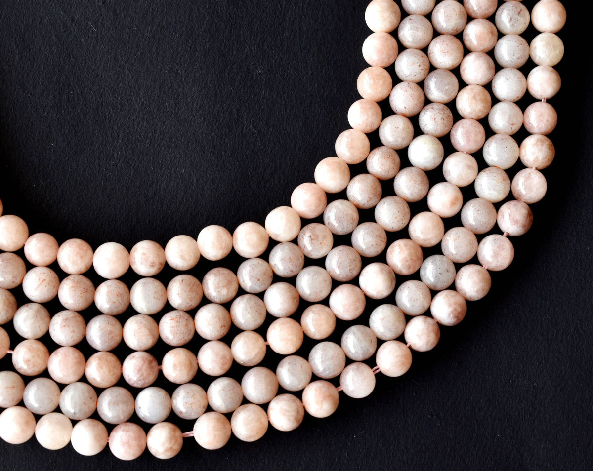 Sunstone Beads, Natural Round Crystal Beads 6mm to 10mm  DestGlow