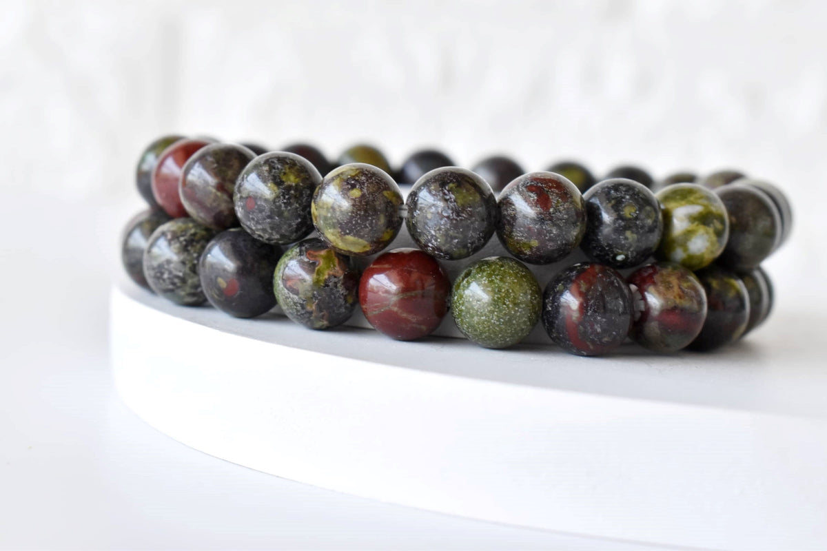 African Bloodstone Bracelet (Courage and Strength)  DestGlow