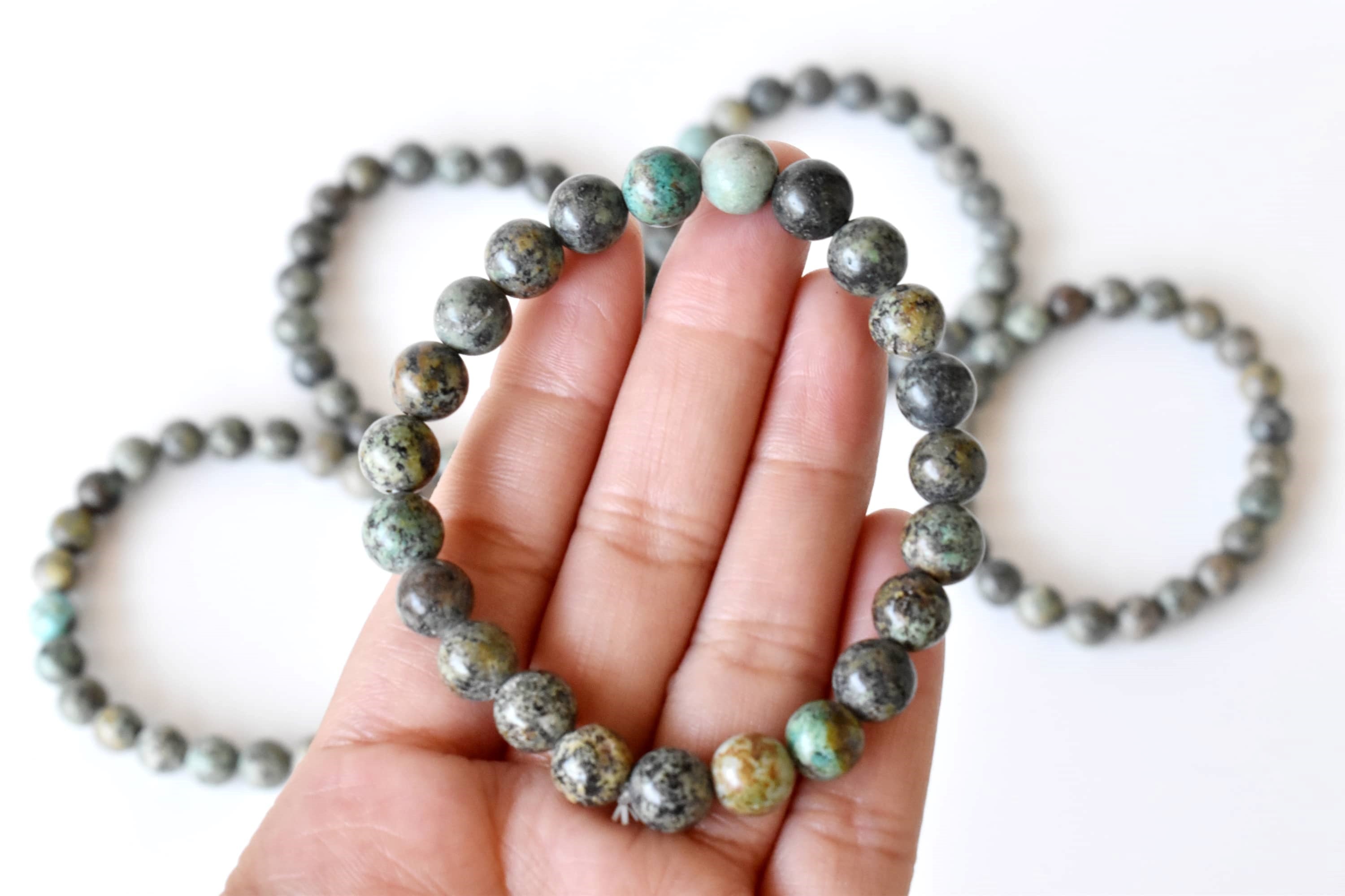 African Turquoise Bracelet (Transformation and Love).  DestGlow