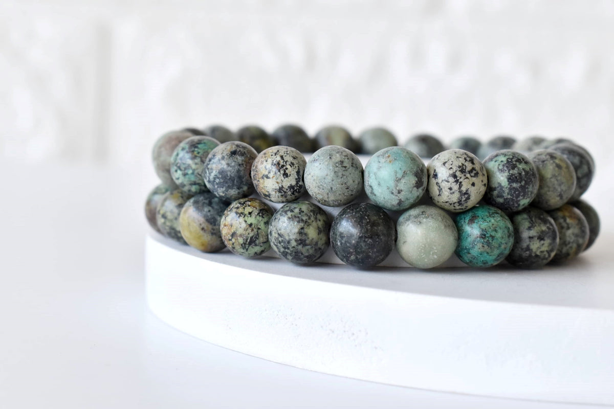 African Turquoise Bracelet (Transformation and Love).  DestGlow