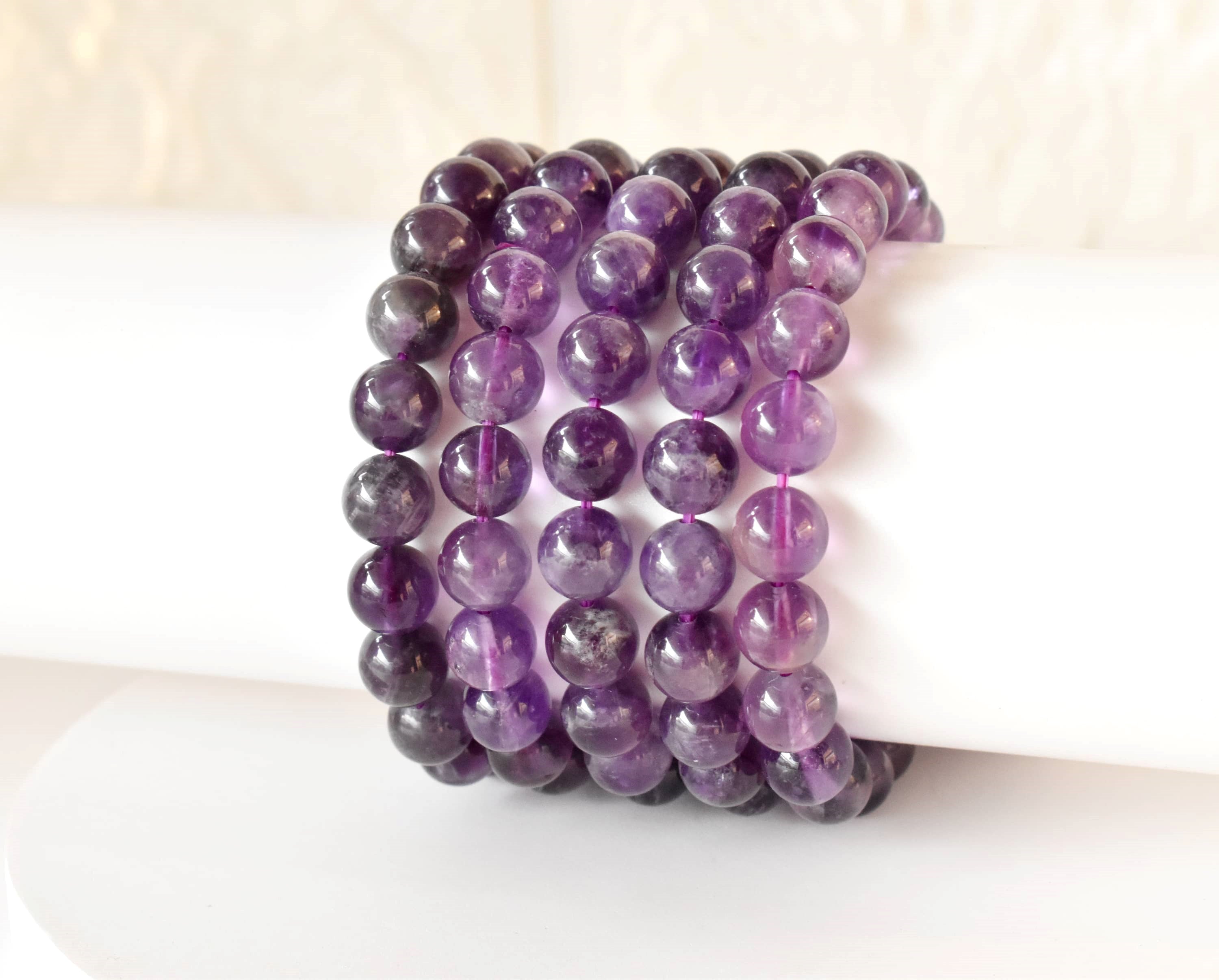 Amethyst Bracelet (Inspiration and Breaking Addictions)  DestGlow