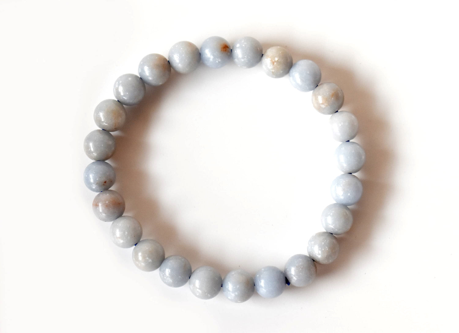 Angelite Bracelet (Expanded Awareness, Calming And Patience)  DestGlow