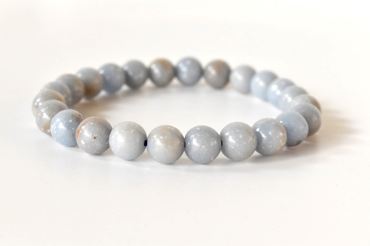 Angelite Bracelet (Expanded Awareness, Calming And Patience)  DestGlow