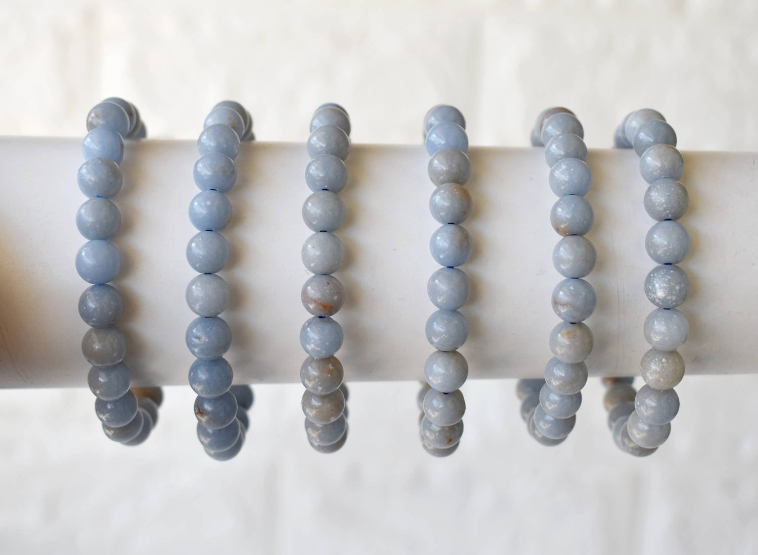 Angelite Bracelet (Expanded Awareness, Calming And Patience)  DestGlow