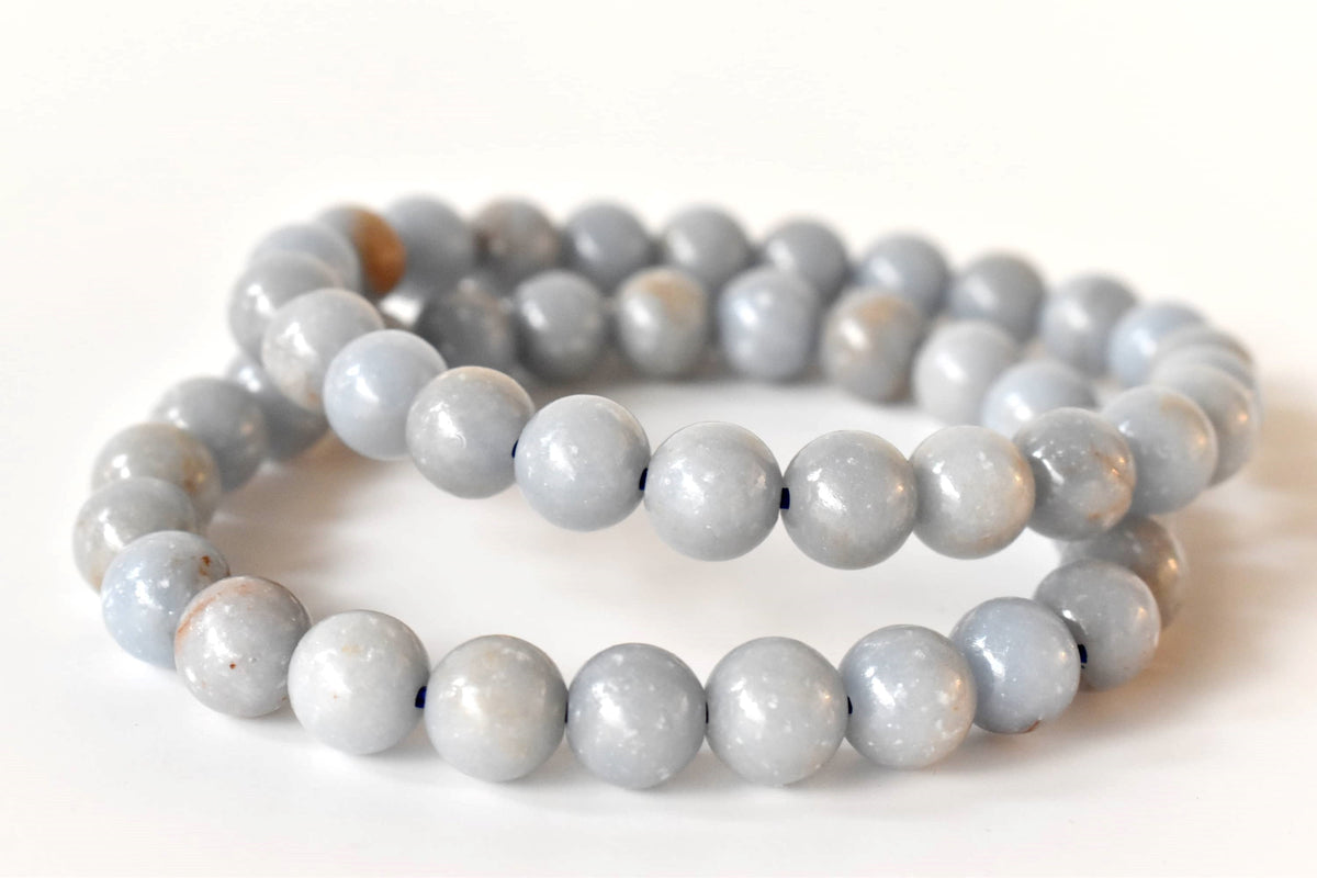 Angelite Bracelet (Expanded Awareness, Calming And Patience)  DestGlow