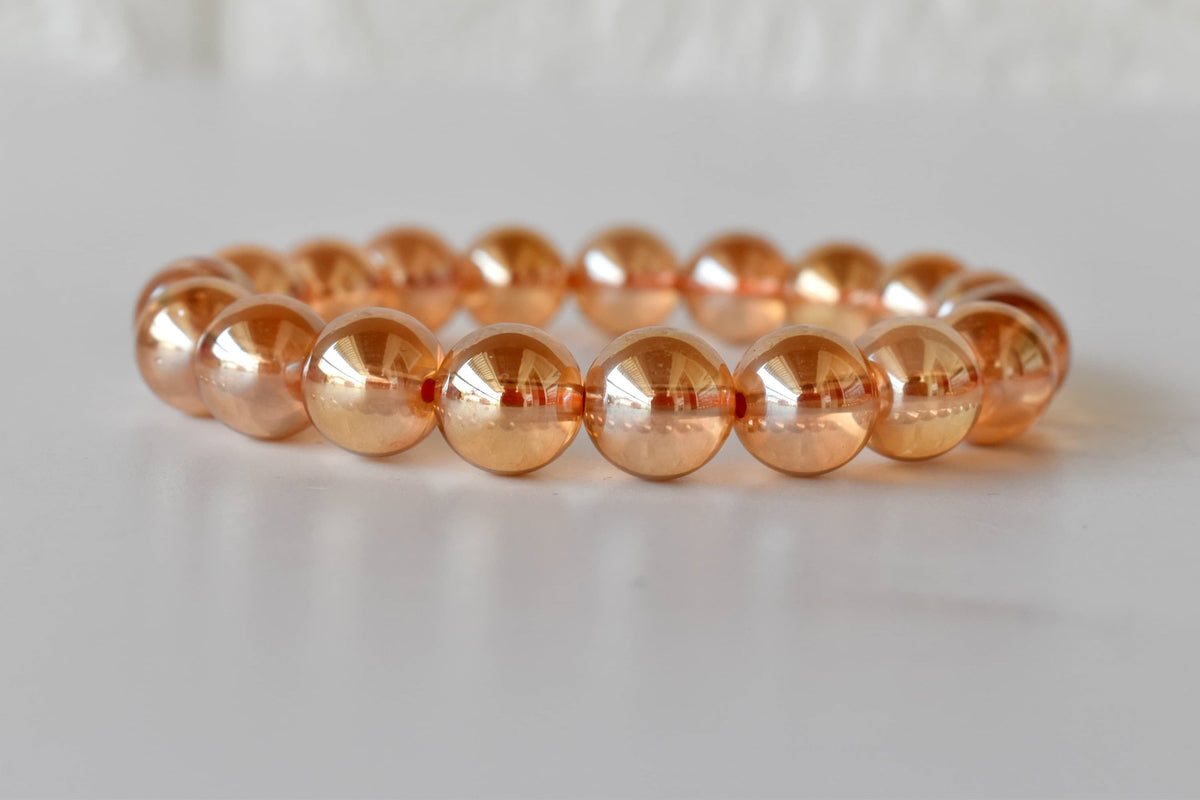Aura Quartz Citrine Bracelet (Luck And Good Fortune)  DestGlow