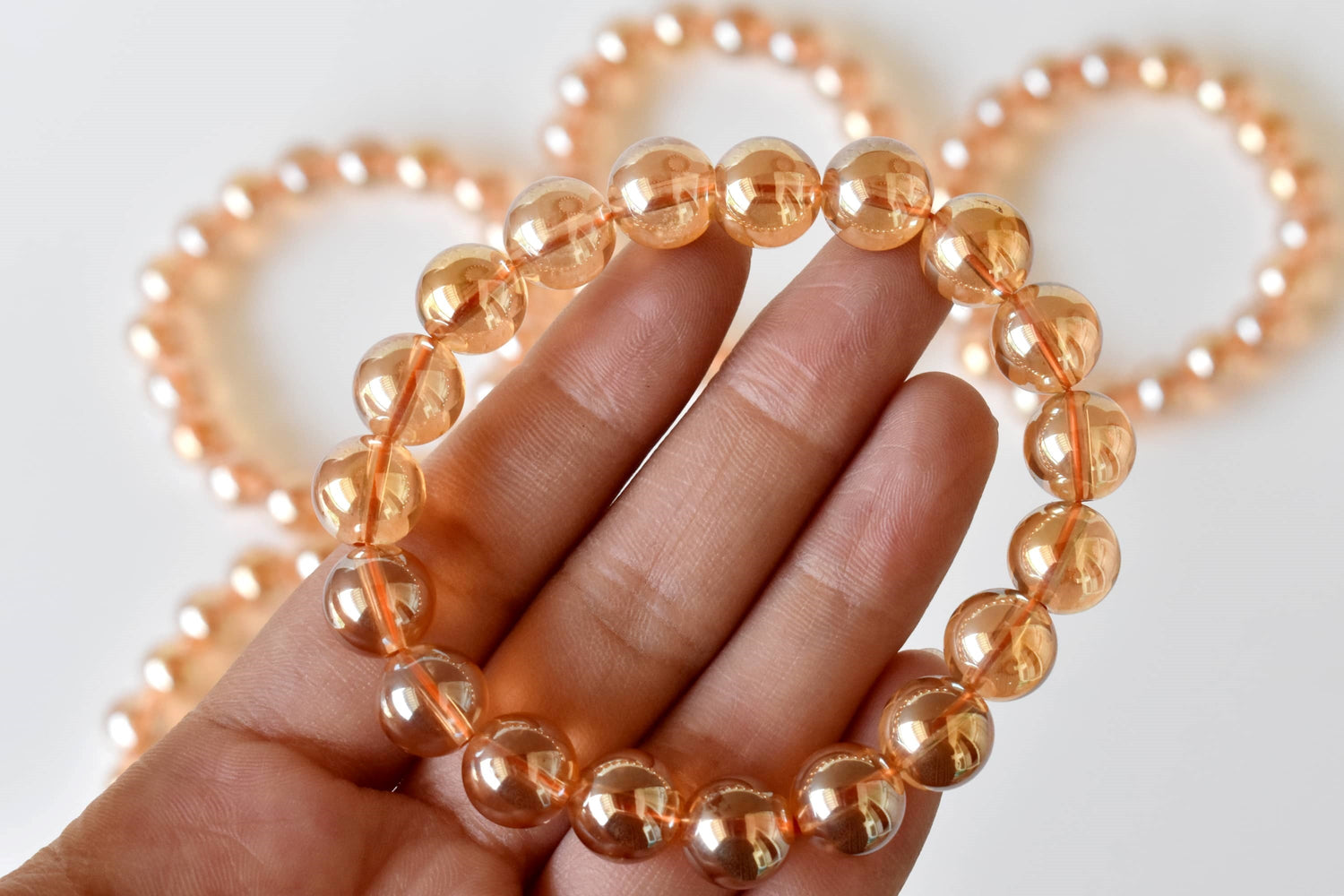 Aura Quartz Citrine Bracelet (Luck And Good Fortune)  DestGlow