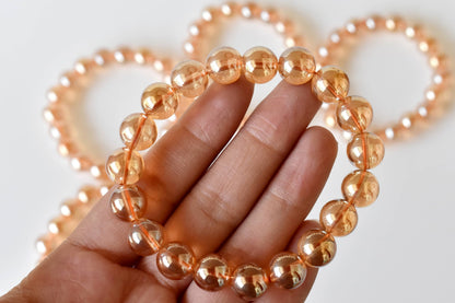 Aura Quartz Citrine Bracelet (Luck And Good Fortune)  DestGlow