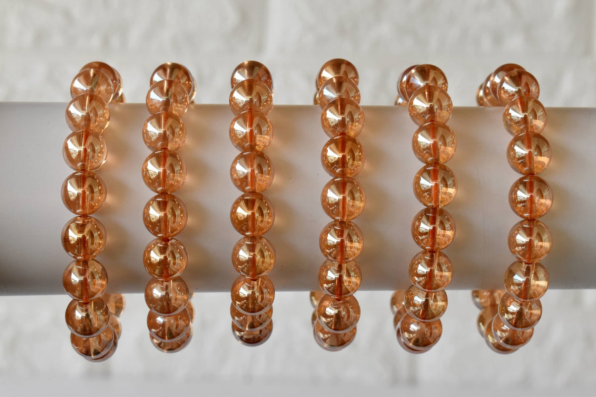 Aura Quartz Citrine Bracelet (Luck And Good Fortune)  DestGlow
