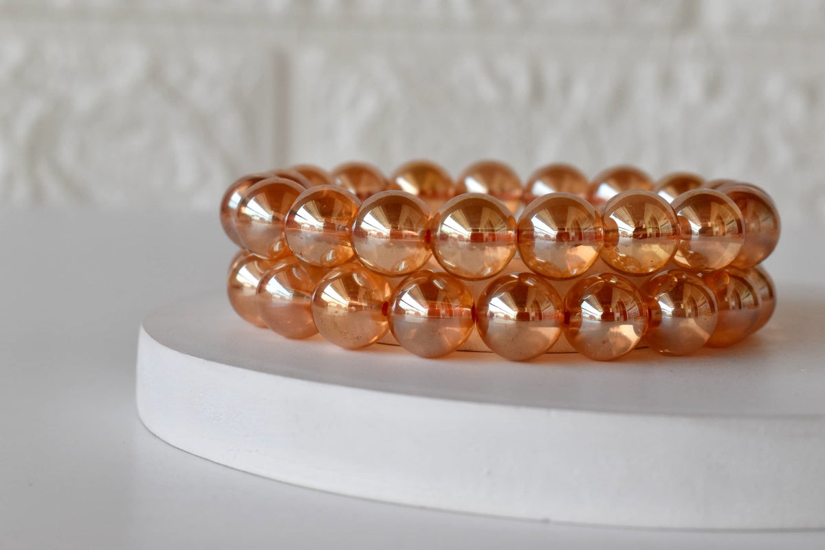 Aura Quartz Citrine Bracelet (Luck And Good Fortune)  DestGlow