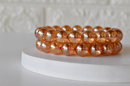 Aura Quartz Citrine Bracelet (Luck And Good Fortune)  DestGlow