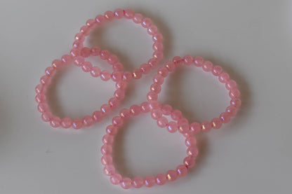 Aura Quartz Rose Quartz Bracelet(Relaxation and Love)  DestGlow