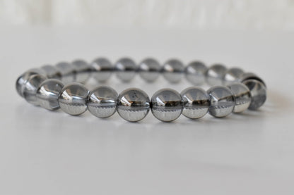 Aura Quartz Smokey Quartz Bracelet (Purification and Good Fortune)  DestGlow