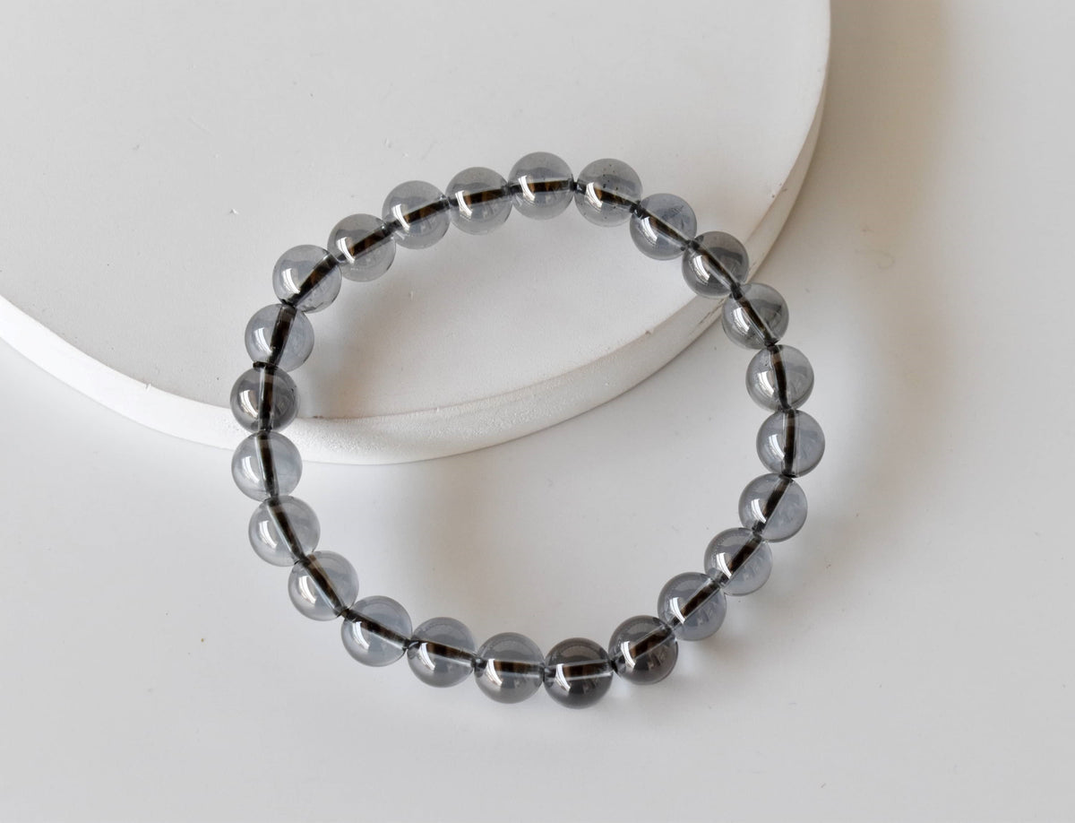 Aura Quartz Smokey Quartz Bracelet (Purification and Good Fortune)  DestGlow