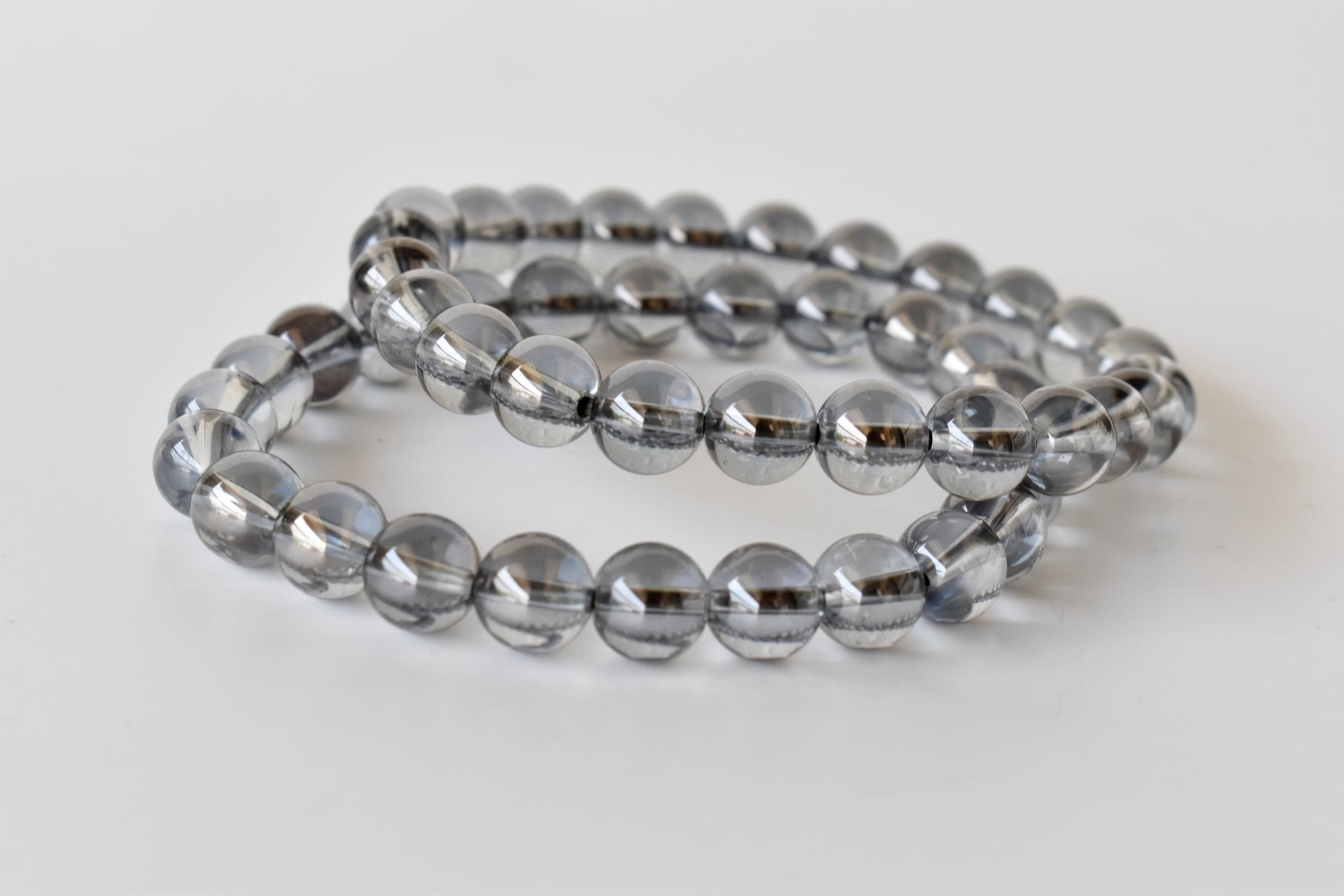 Aura Quartz Smokey Quartz Bracelet (Purification and Good Fortune)  DestGlow