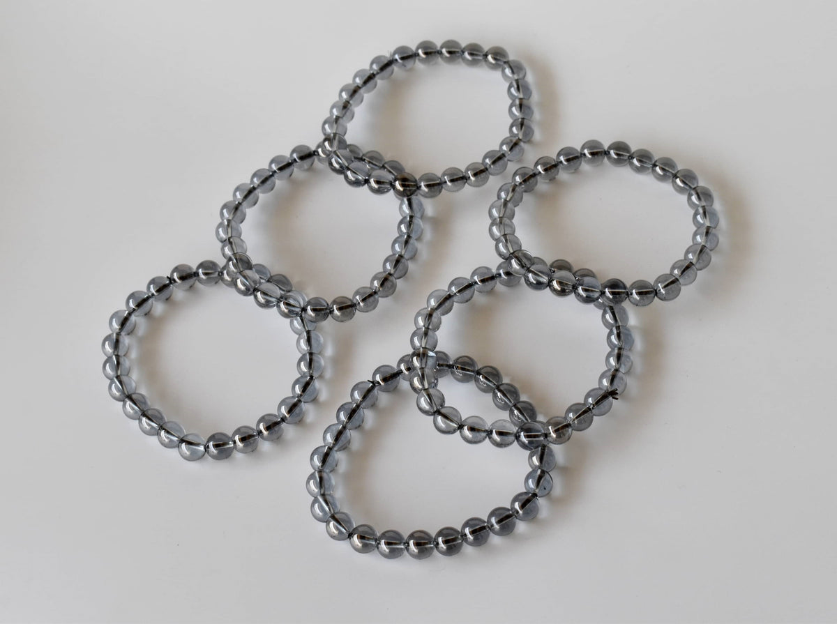 Aura Quartz Smokey Quartz Bracelet (Purification and Good Fortune)  DestGlow