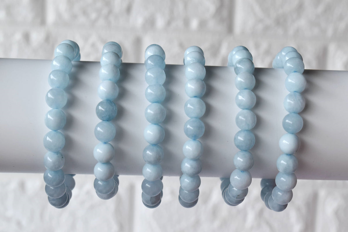 Aquamarine  Bracelet (Protection and Anxiety Relief)  DestGlow