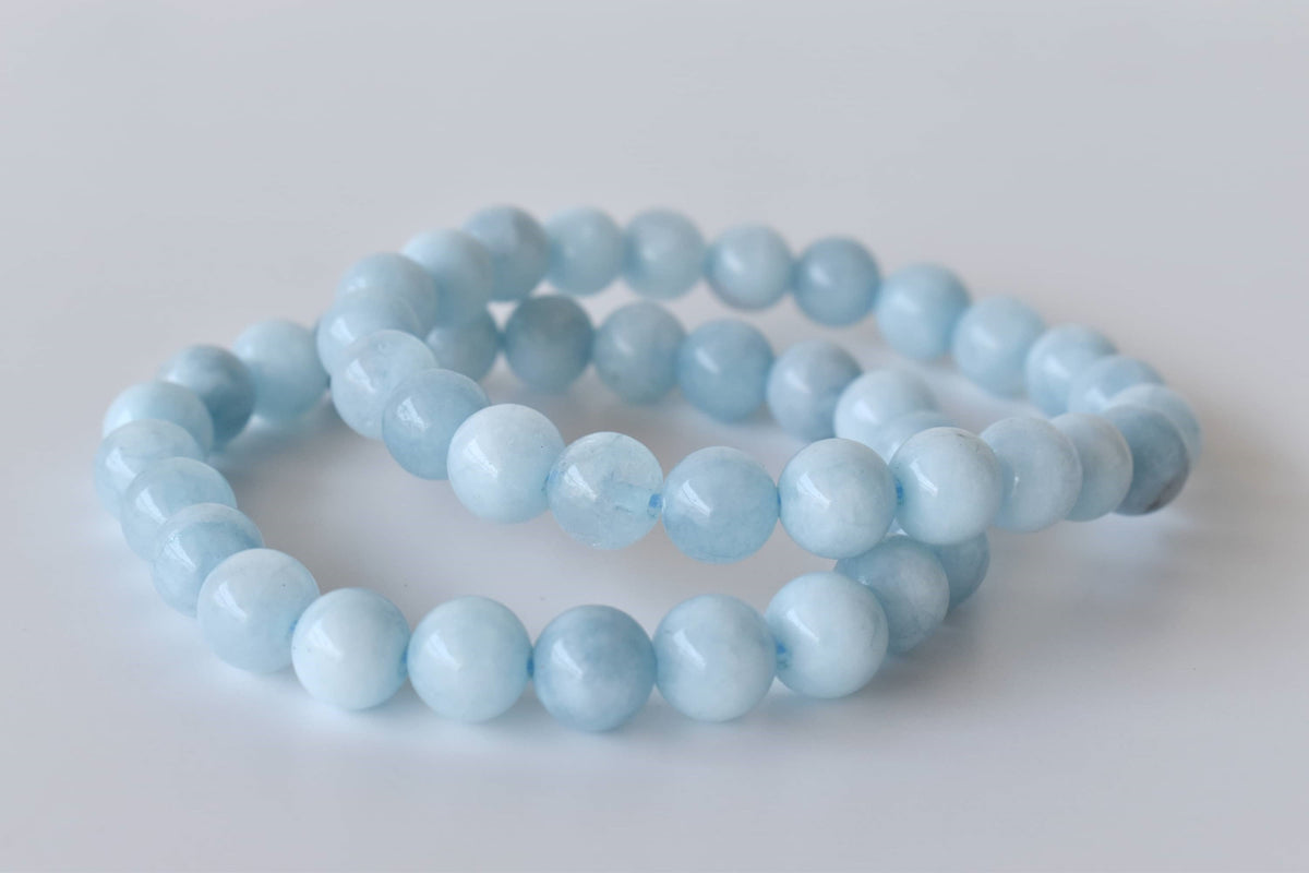 Aquamarine  Bracelet (Protection and Anxiety Relief)  DestGlow
