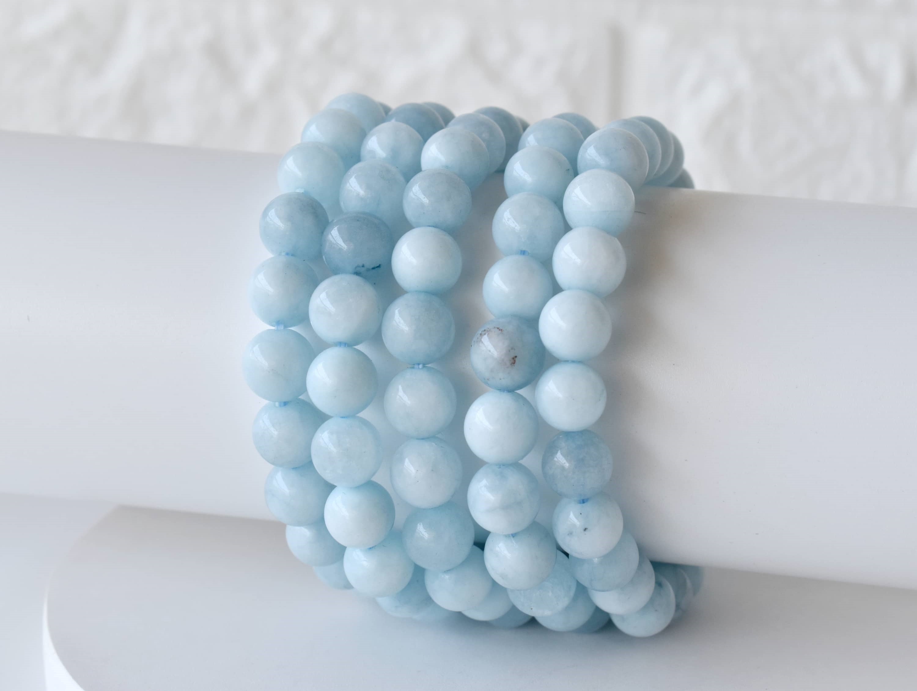 Aquamarine  Bracelet (Protection and Anxiety Relief)  DestGlow