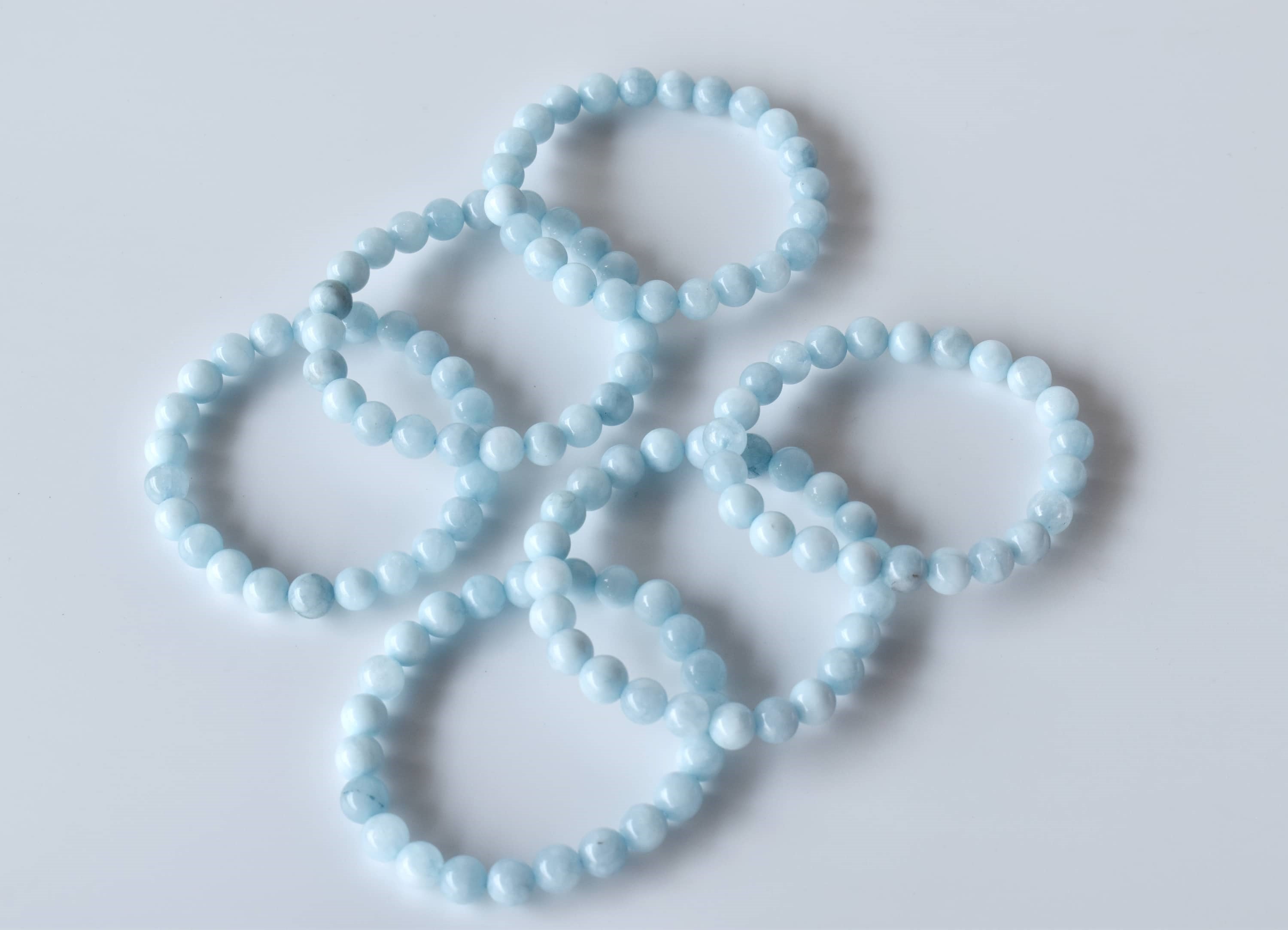 Aquamarine  Bracelet (Protection and Anxiety Relief)  DestGlow