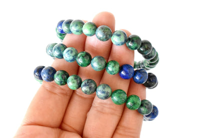 Azurite Malachite Bracelet(Insight and Self-Discipline).  DestGlow