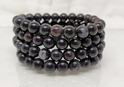 Bloodstone Jasper Beaded Bracelet 8MM A Round Beaded Crystal Bracelet  DestGlow