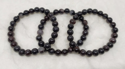 Bloodstone Jasper Beaded Bracelet 8MM A Round Beaded Crystal Bracelet  DestGlow