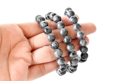 Black Labradorite Bracelet (Good Fortune and Focus).  DestGlow