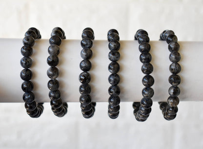 Black Labradorite Bracelet (Good Fortune and Focus).  DestGlow