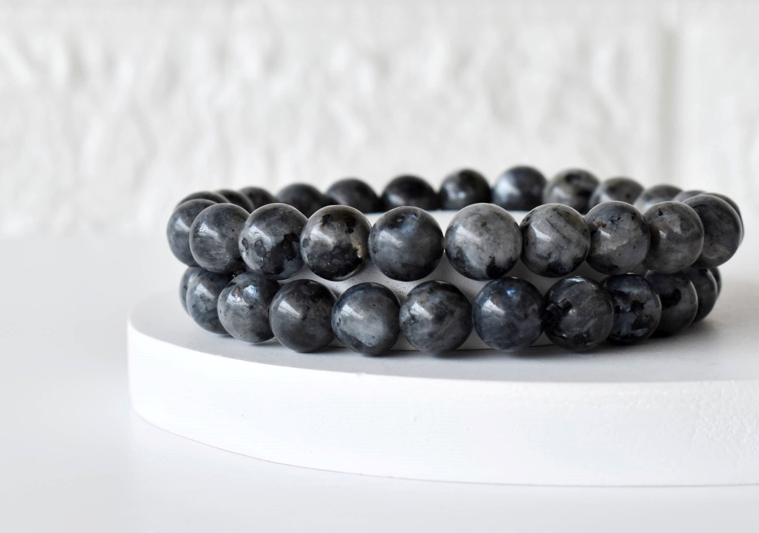 Black Labradorite Bracelet (Good Fortune and Focus).  DestGlow