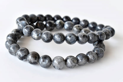 Black Labradorite Bracelet (Good Fortune and Focus).  DestGlow