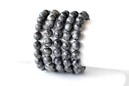 Black Labradorite Bracelet (Good Fortune and Focus).  DestGlow