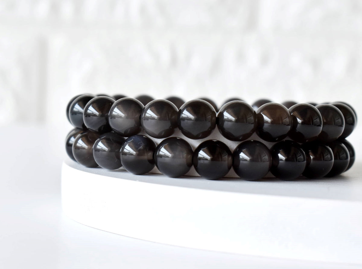 Black Obsidian Bracelet (Transformation and Clearing)  DestGlow