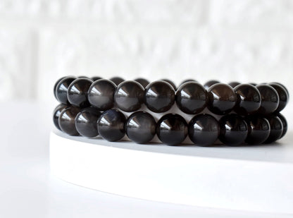 Black Obsidian Bracelet (Transformation and Clearing)  DestGlow