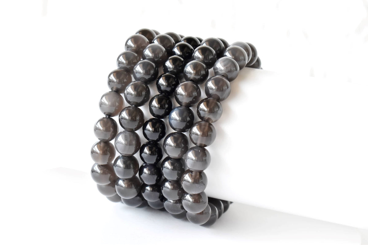 Black Obsidian Bracelet (Transformation and Clearing)  DestGlow