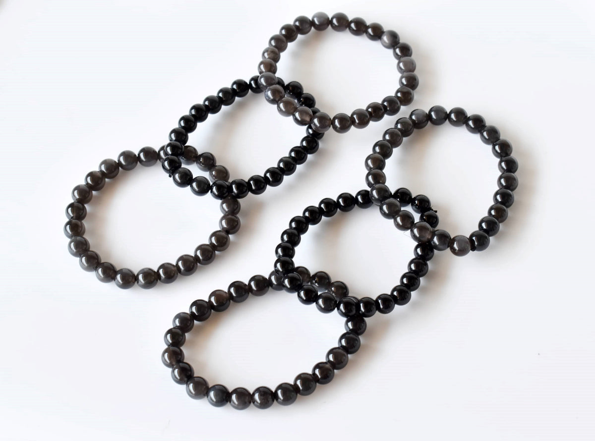 Black Obsidian Bracelet (Transformation and Clearing)  DestGlow