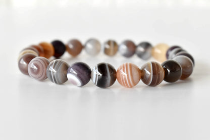Botswana Agate Bracelet (Alignment With The Higher Self and Inspiration)  DestGlow