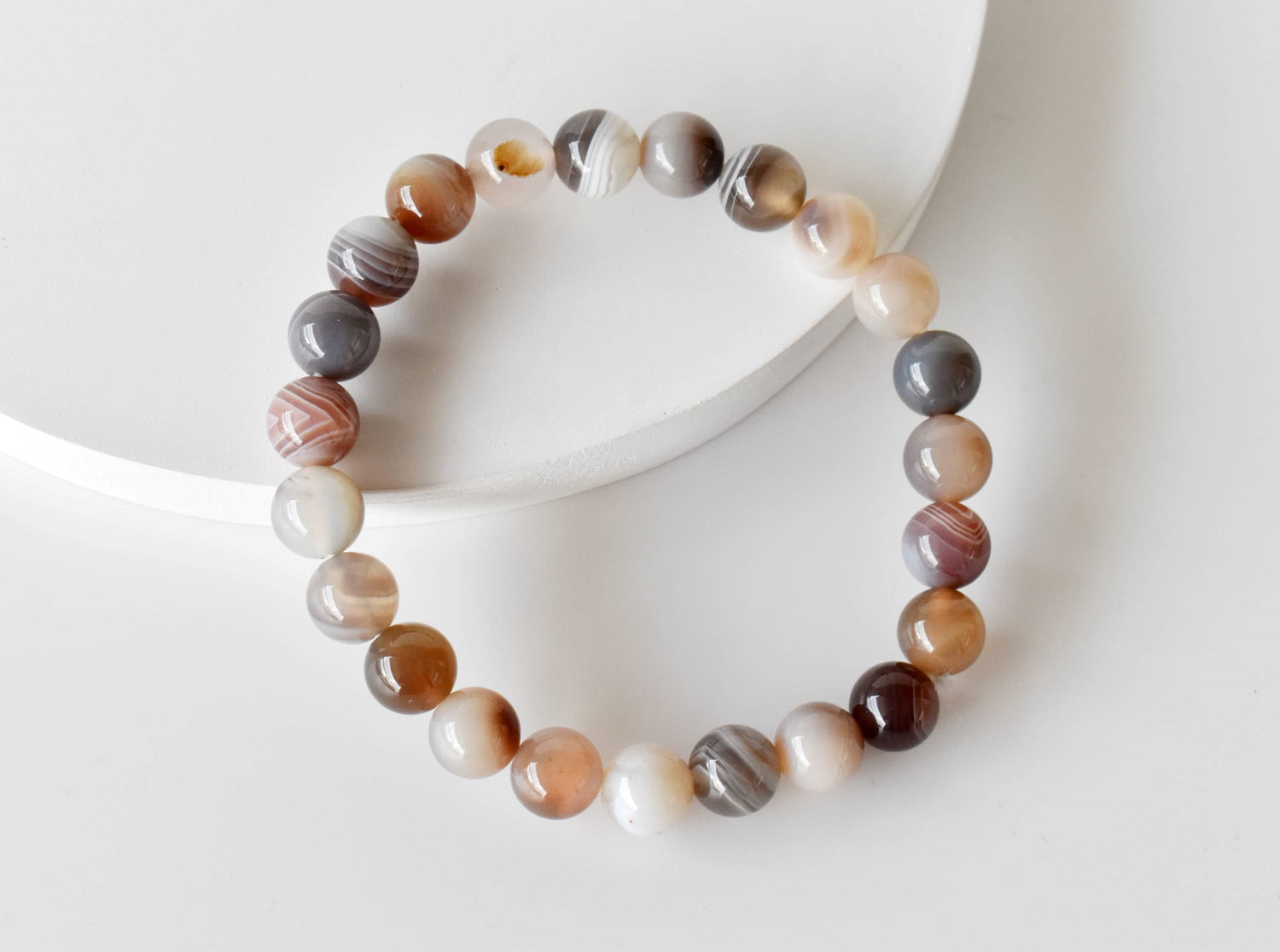 Botswana Agate Bracelet (Alignment With The Higher Self and Inspiration)  DestGlow