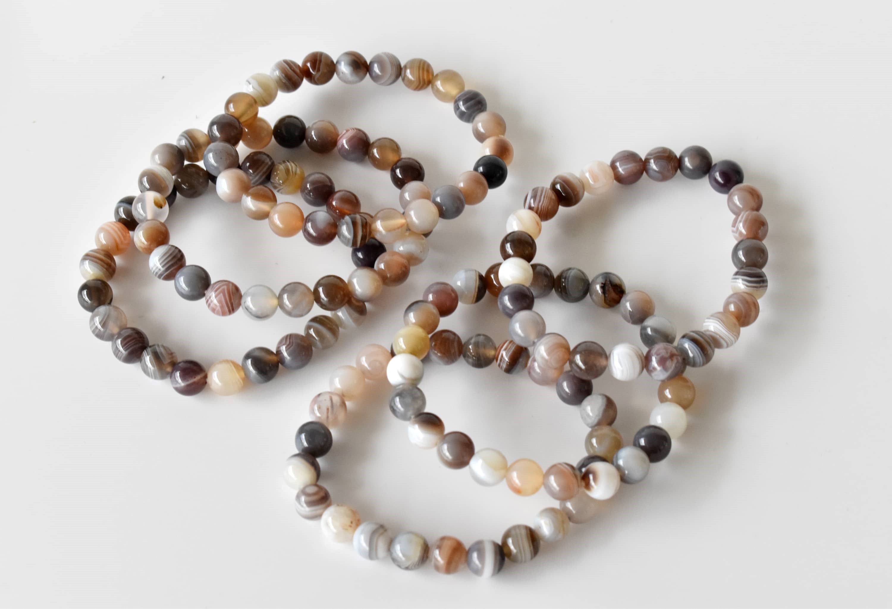 Botswana Agate Bracelet (Alignment With The Higher Self and Inspiration)  DestGlow