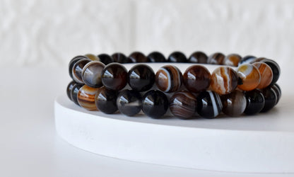 Black Sulemani Agate Bracelet (Luck And Good Fortune)  DestGlow