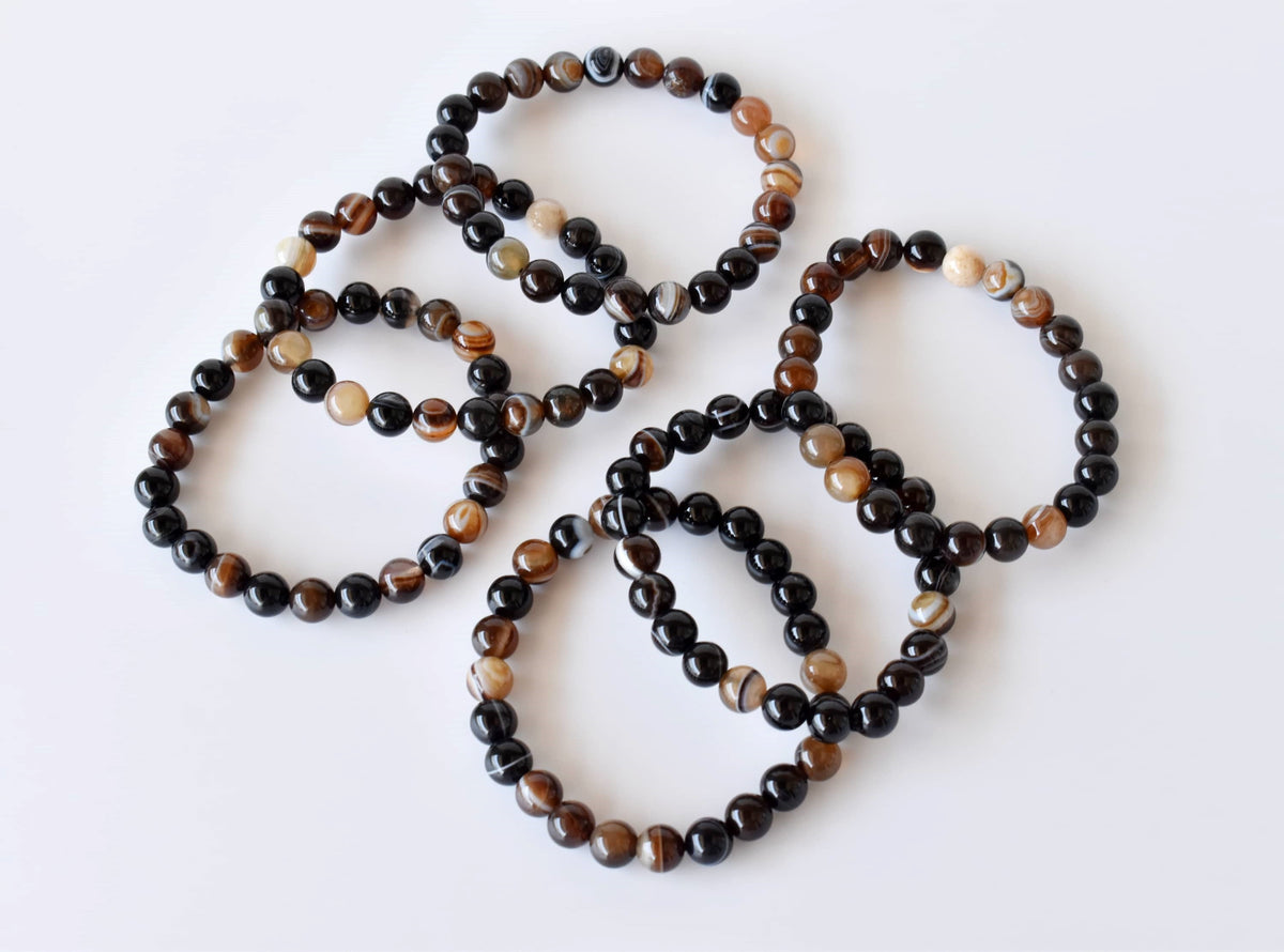 Black Sulemani Agate Bracelet (Luck And Good Fortune)  DestGlow