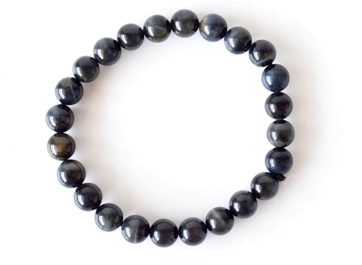 Blue Tiger Eye Bracelet (Generosity and Dreams)  DestGlow