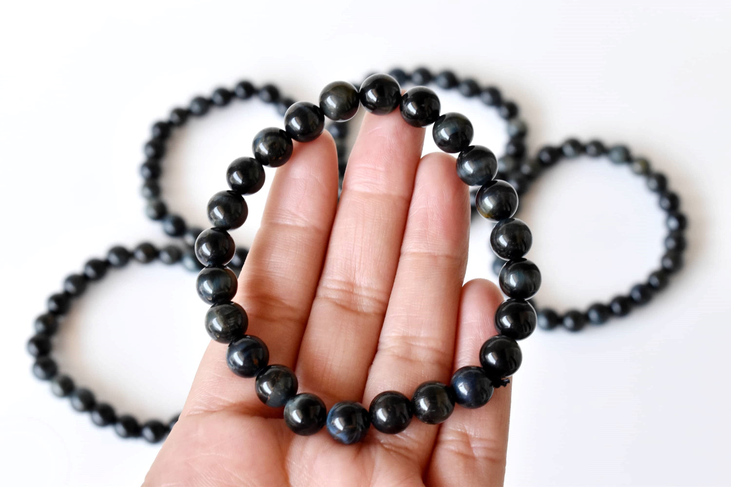 Blue Tiger Eye Bracelet (Generosity and Dreams)  DestGlow