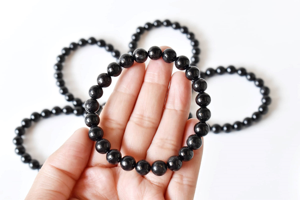 Black Tourmaline Bracelet(Resolution and Strength)  DestGlow