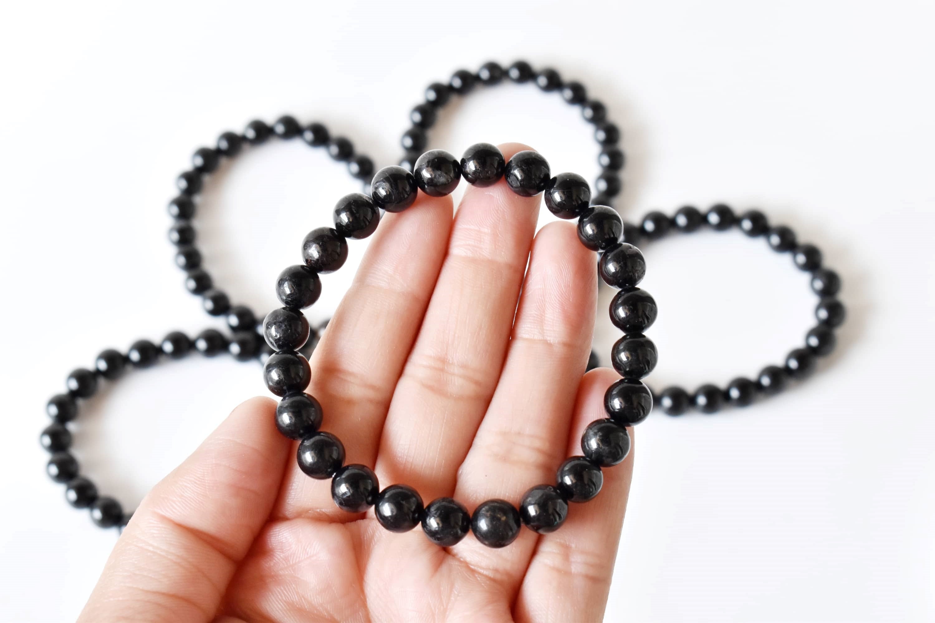 Black Tourmaline Bracelet(Resolution and Strength)  DestGlow