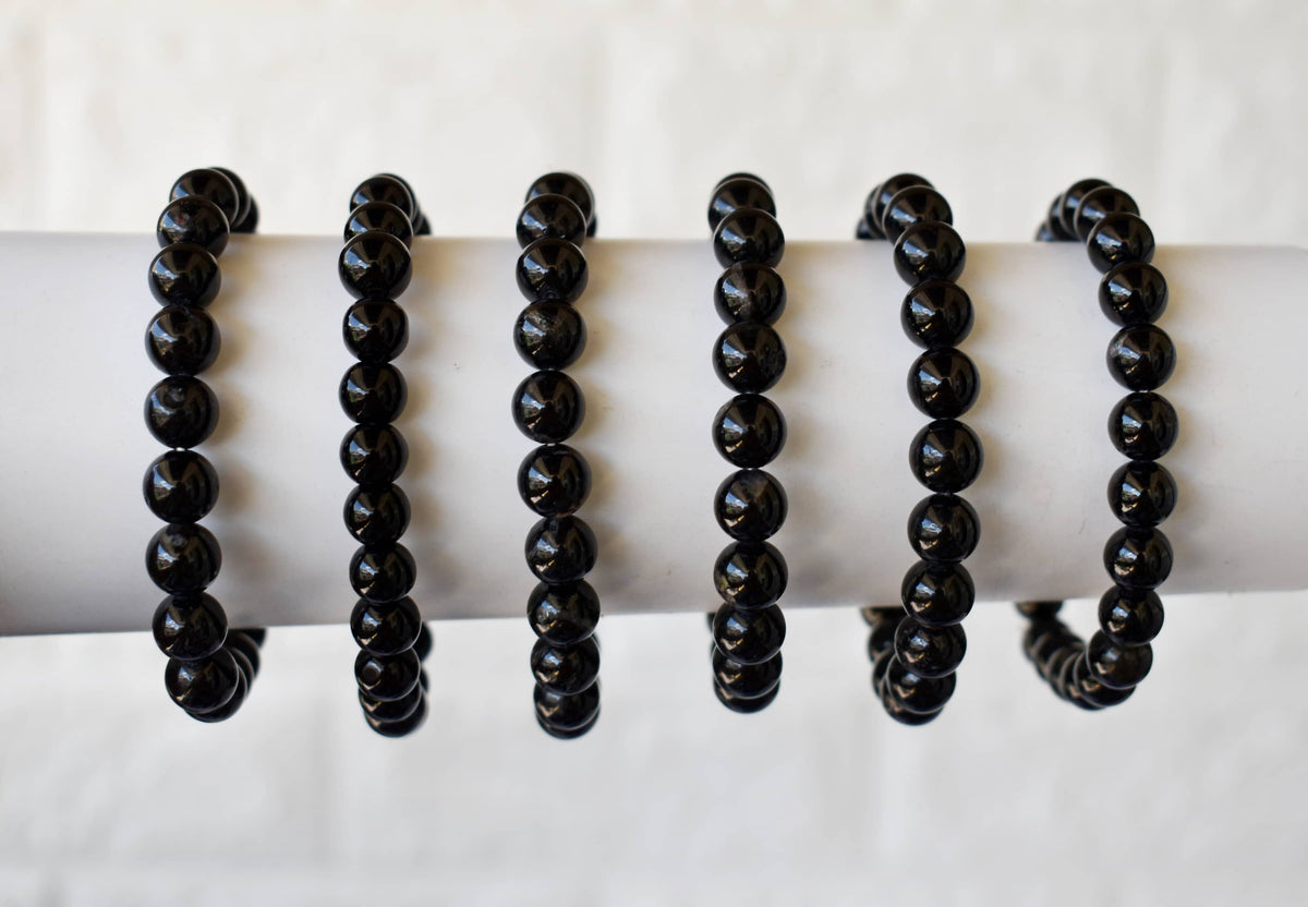 Black Tourmaline Bracelet(Resolution and Strength)  DestGlow