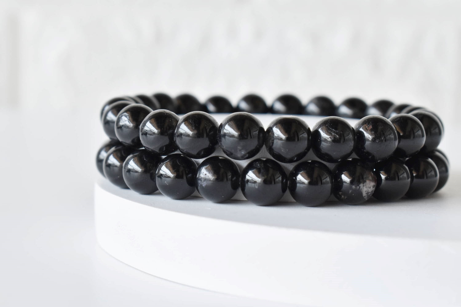 Black Tourmaline Bracelet(Resolution and Strength)  DestGlow