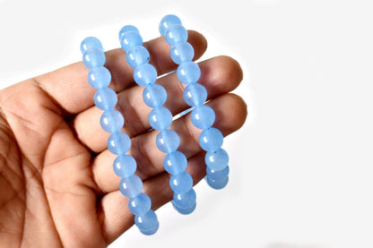 Chalcedony Bracelet (Communication and Peace Of Mind )  DestGlow
